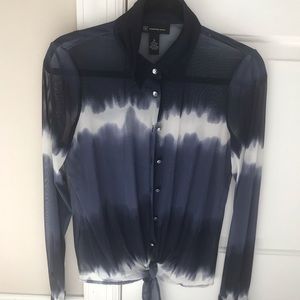 Tie dye inspired long sleeve top